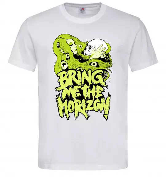 Мужская футболка Bring me the Horizon toxic Белый фото