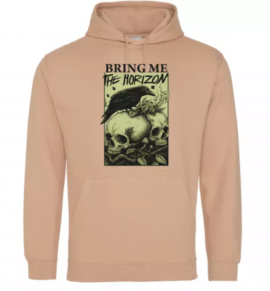 Чоловіча толстовка (худі) Bring me the Horizon черепи Пісочний фото