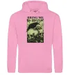 Женская толстовка (худи) Bring me the Horizon черепи Розовый фото