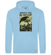 Женская толстовка (худи) Bring me the Horizon черепи Голубой фото