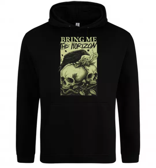 Жіноча толстовка (худі) Bring me the Horizon черепи Чорний фото