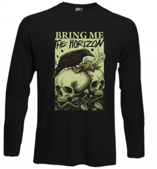 Лонгслів Bring me the Horizon черепи Чорний фото