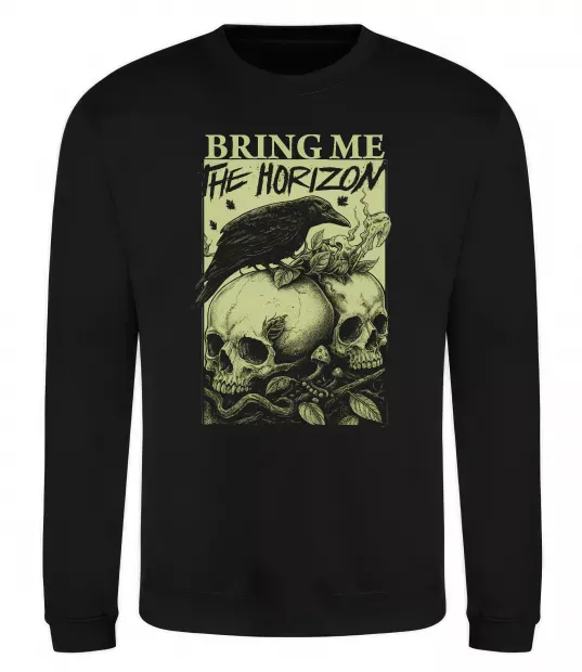 Світшот Bring me the Horizon черепи Чорний фото