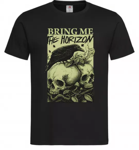 Чоловіча футболка Bring me the Horizon черепи Чорний фото