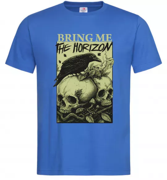 Чоловіча футболка Bring me the Horizon черепи Яскраво-синій фото