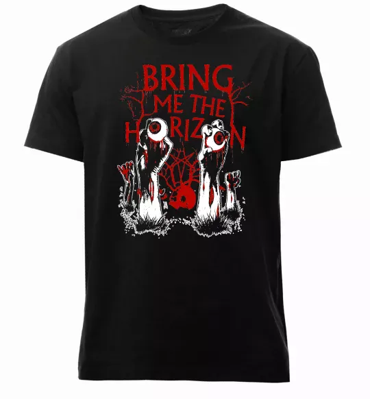 Чоловіча преміум футболка Bring me the Horizon Eyes Чорний фото