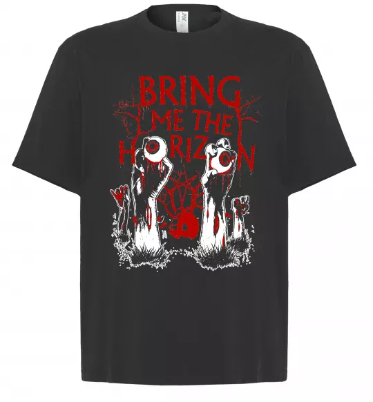 Футболка Оверсайз Bring me the Horizon Eyes Черный фото