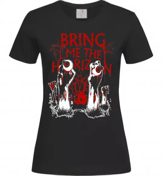Жіноча футболка Bring me the Horizon Eyes Чорний фото