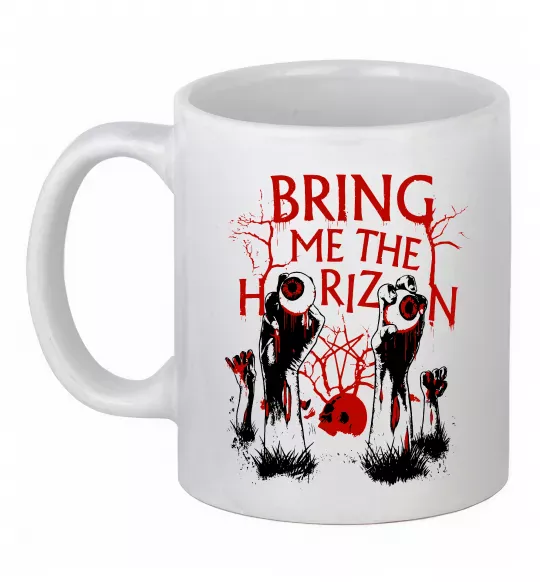 Чашка керамічна Bring me the Horizon Eyes Білий фото
