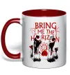 Чашка с цветной ручкой Bring me the Horizon Eyes Красный фото