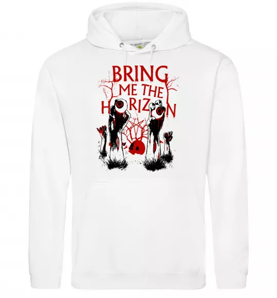 Чоловіча толстовка (худі) Bring me the Horizon Eyes Білий фото