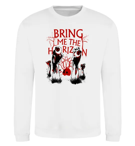 Світшот Bring me the Horizon Eyes Білий фото