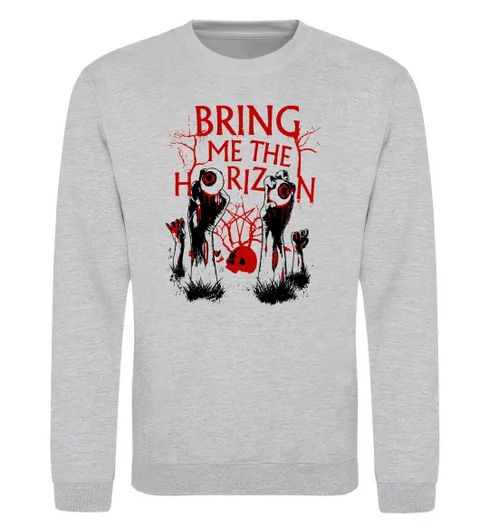 Світшот Bring me the Horizon Eyes Сірий меланж фото
