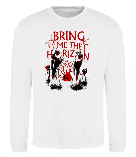 Світшот Bring me the Horizon Eyes Білий фото