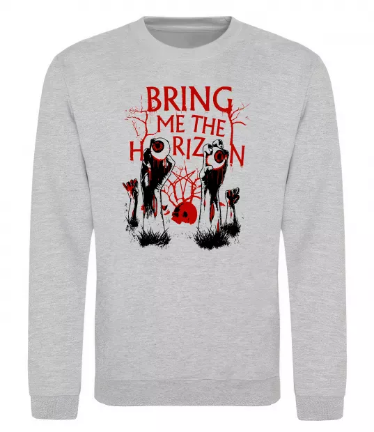 Світшот Bring me the Horizon Eyes Сірий меланж фото