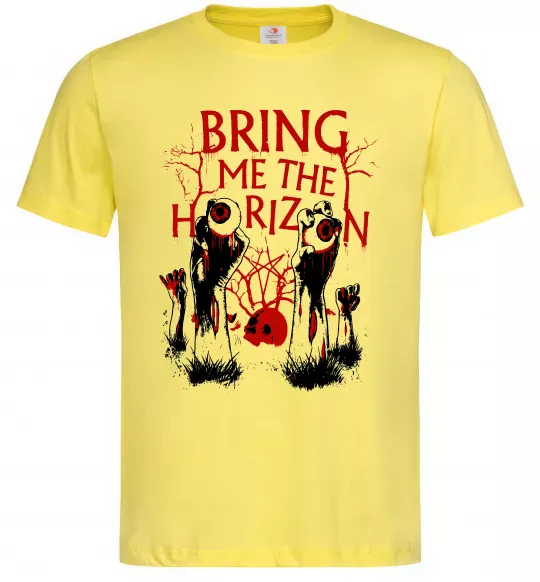 Мужская футболка Bring me the Horizon Eyes Лимонный фото