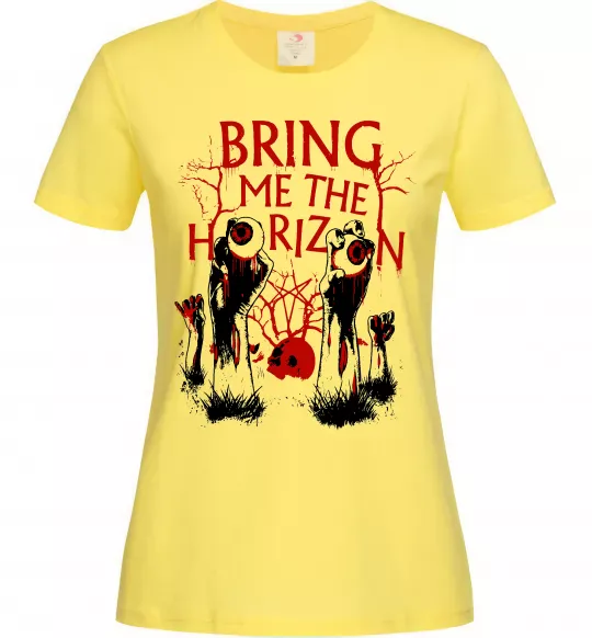 Жіноча футболка Bring me the Horizon Eyes Лимонний фото