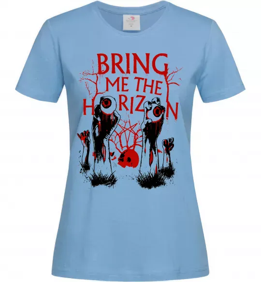 Жіноча футболка Bring me the Horizon Eyes Блакитний фото