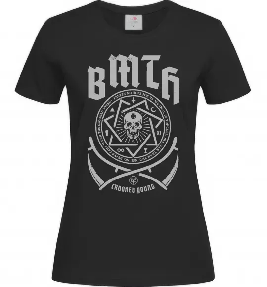 Жіноча футболка BMTH Crooked young Чорний фото