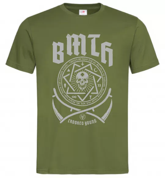 Чоловіча футболка BMTH Crooked young Оливковий фото
