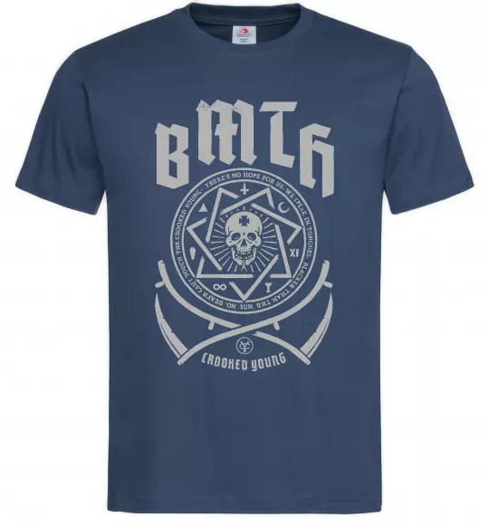 Чоловіча футболка BMTH Crooked young Темно-синій фото