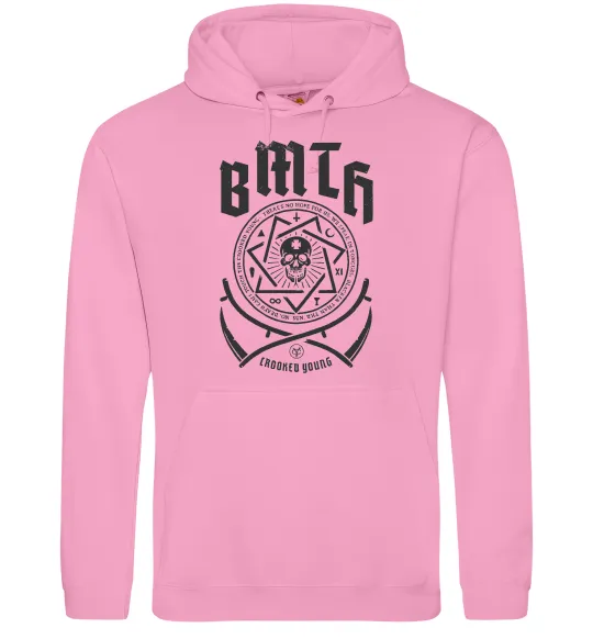 Мужская толстовка (худи) BMTH Crooked young Розовый фото