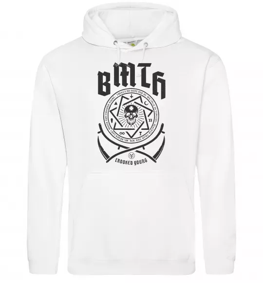 Чоловіча толстовка (худі) BMTH Crooked young Білий фото