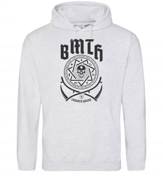 Жіноча толстовка (худі) BMTH Crooked young Сірий меланж фото