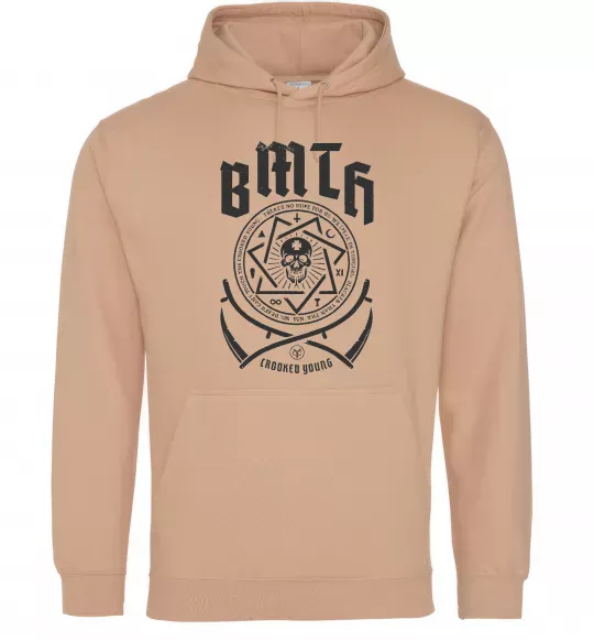 Жіноча толстовка (худі) BMTH Crooked young Пісочний фото