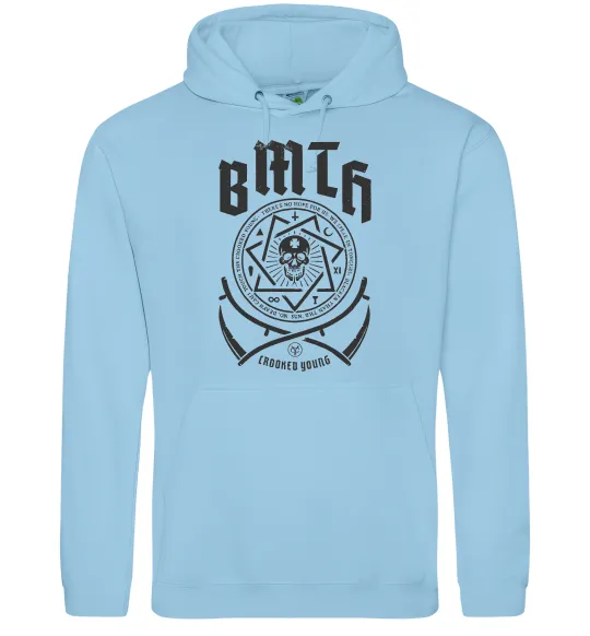 Женская толстовка (худи) BMTH Crooked young Голубой фото