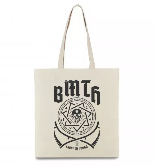 Эко-сумка BMTH Crooked young Бежевый фото