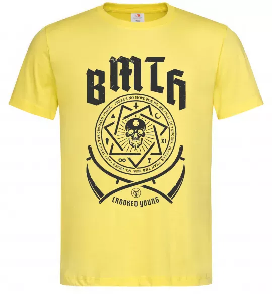 Чоловіча футболка BMTH Crooked young Лимонний фото