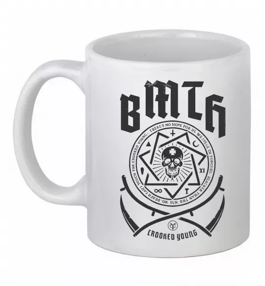 Чашка керамическая BMTH Crooked young Белый фото