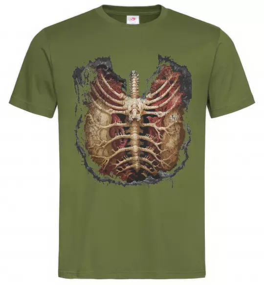 Чоловіча футболка BMTH Ribcage Оливковий фото