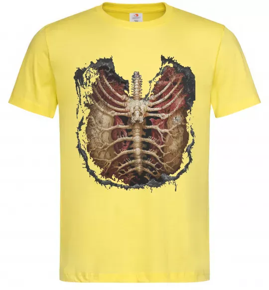 Чоловіча футболка BMTH Ribcage Лимонний фото