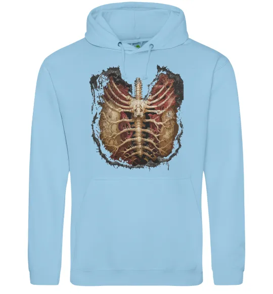 Чоловіча толстовка (худі) BMTH Ribcage Блакитний фото