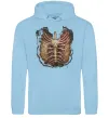 Чоловіча толстовка (худі) BMTH Ribcage Блакитний фото