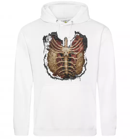 Жіноча толстовка (худі) BMTH Ribcage Білий фото