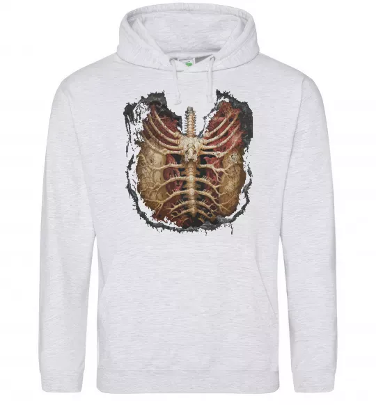 Жіноча толстовка (худі) BMTH Ribcage Сірий меланж фото