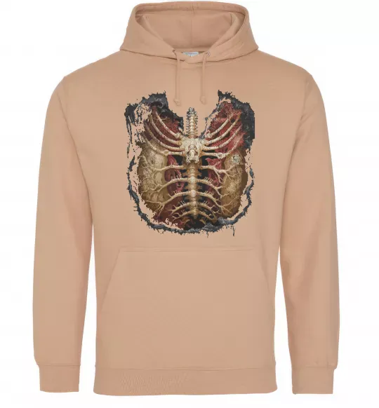 Жіноча толстовка (худі) BMTH Ribcage Пісочний фото