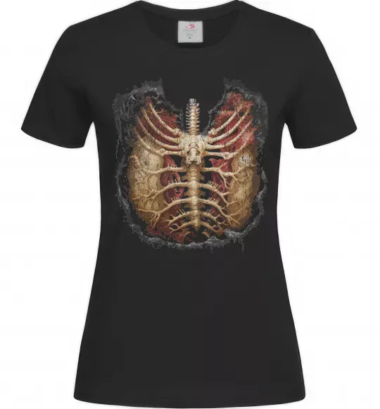 Жіноча футболка BMTH Ribcage Чорний фото