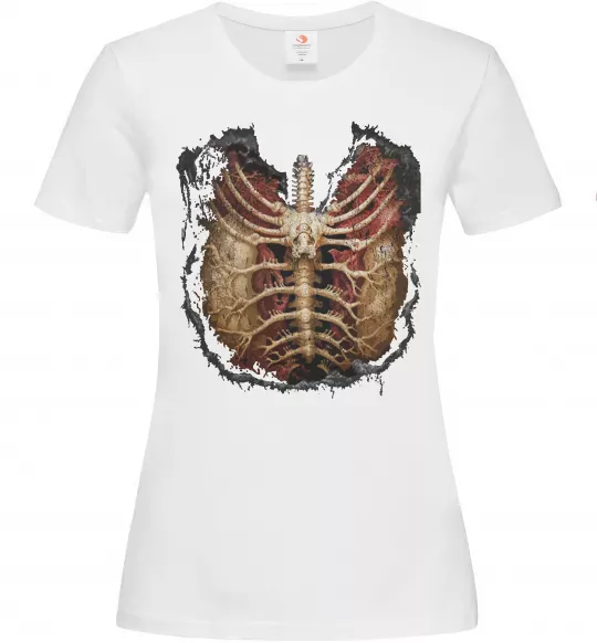 Жіноча футболка BMTH Ribcage Білий фото