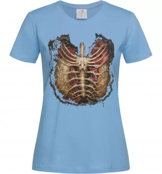 Жіноча футболка BMTH Ribcage Блакитний фото