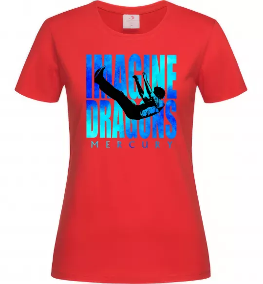 Жіноча футболка Imagine Dragons Mercury Червоний фото