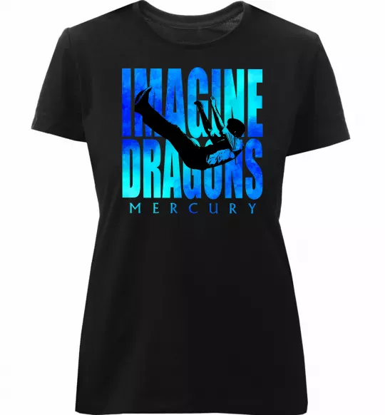Женская премиум футболка Imagine Dragons Mercury Черный фото