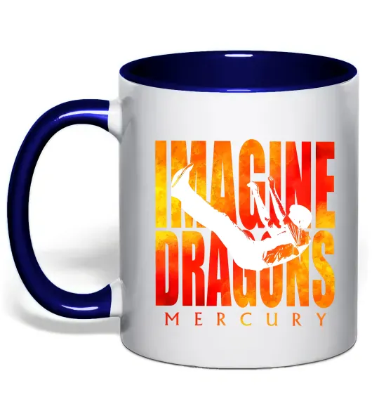 Чашка з кольоровою ручкою Imagine Dragons Mercury Глибокий темно-синій фото