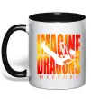 Чашка з кольоровою ручкою Imagine Dragons Mercury Чорний фото