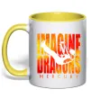 Чашка з кольоровою ручкою Imagine Dragons Mercury Лимонний фото