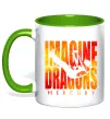 Чашка з кольоровою ручкою Imagine Dragons Mercury Лаймовий фото