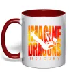 Чашка з кольоровою ручкою Imagine Dragons Mercury Червоний фото